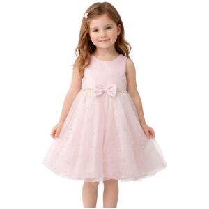 Princess Couture EUC Pearls Embellished Pink White Girls Size 4